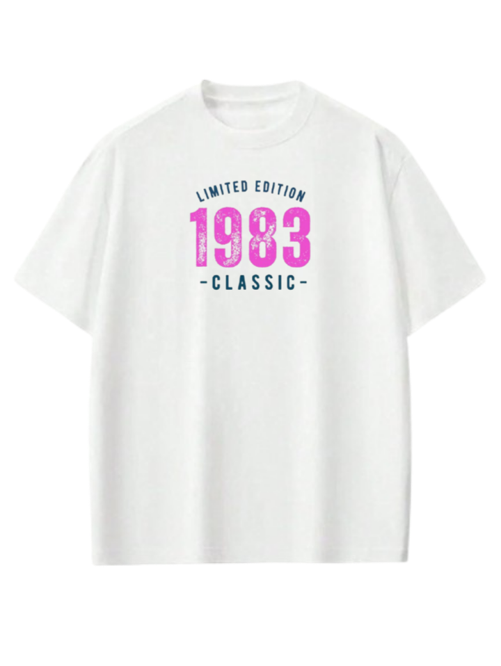 age t- shirt White 1983