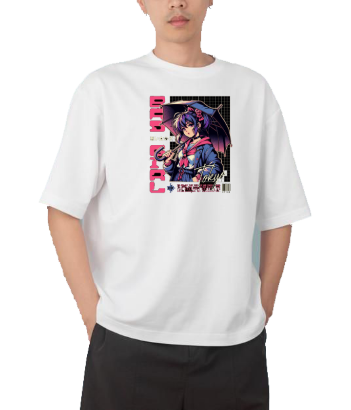 RANDOM ANIME GIRL t- shirt White 24