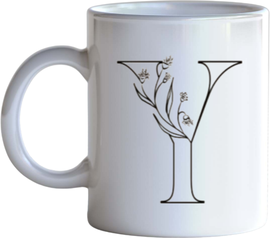vector letter Mug Y 24