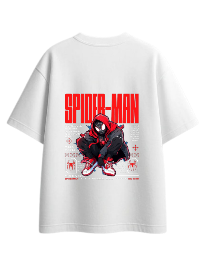 Spiderman t- shirt One Size White Back 24