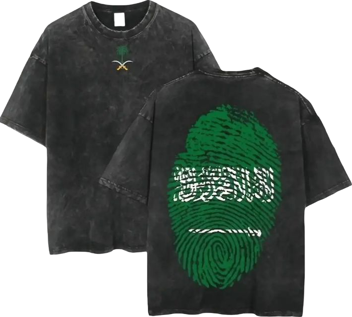 SaudIa Arabia saudi One Size t- shirt Washed 21
