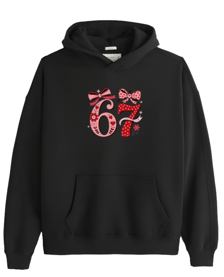 designs 67 Oversize Hoodie Black 24