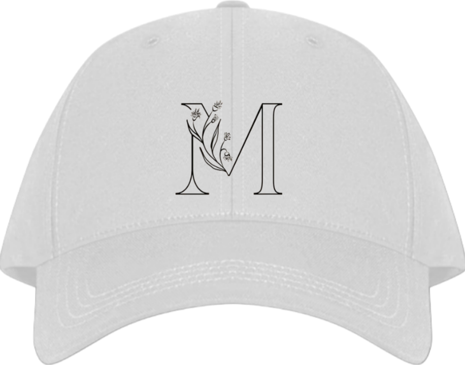 vector letter Baseball cap white M 24