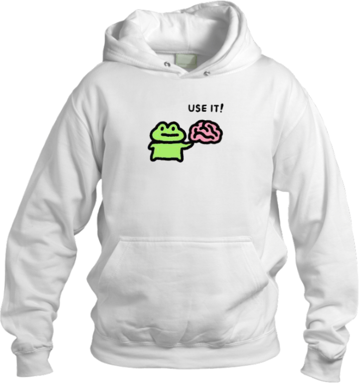 Frog Oversize Hoodie White 24