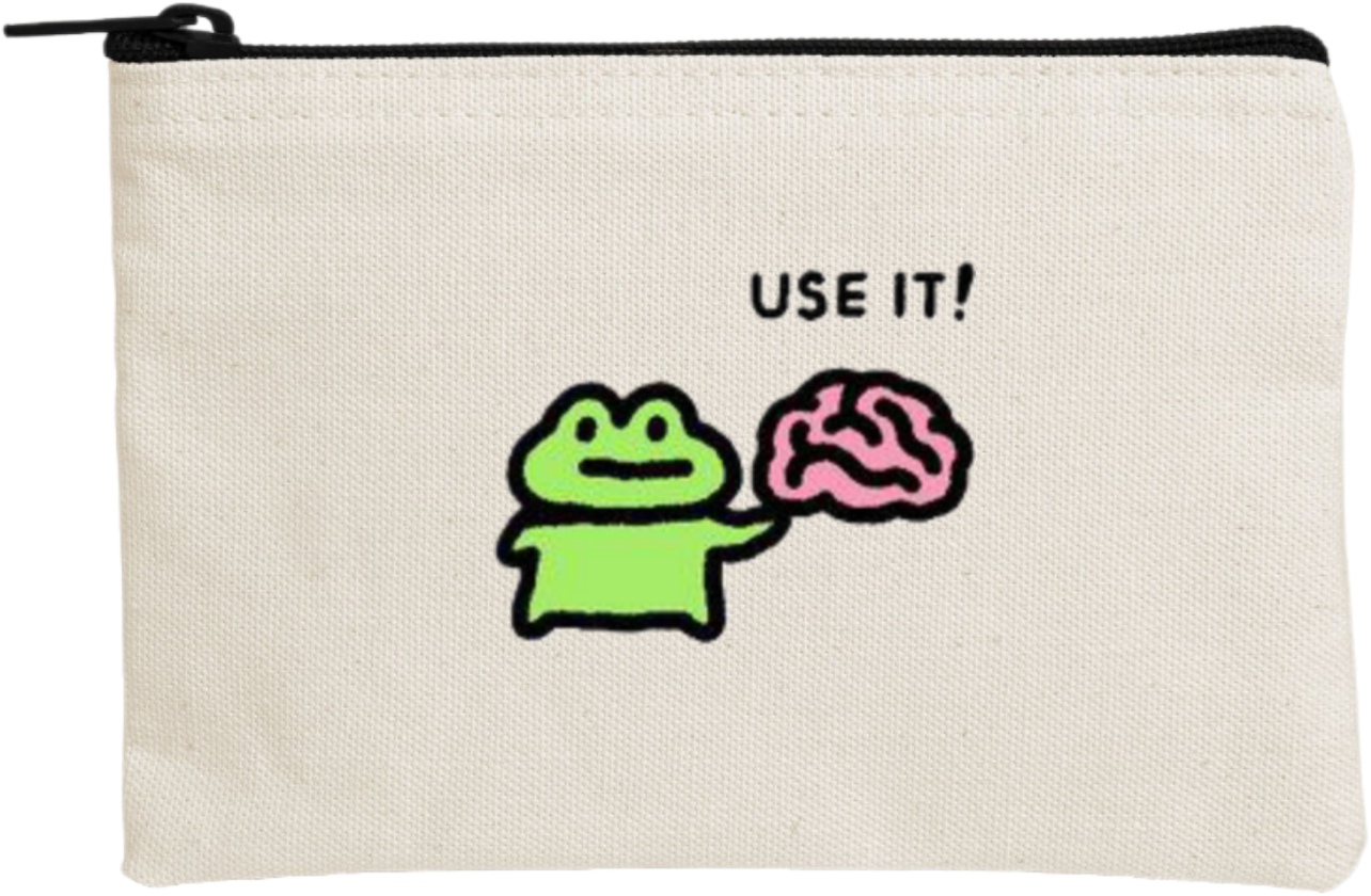 Frog wallet pencil case Beige 24