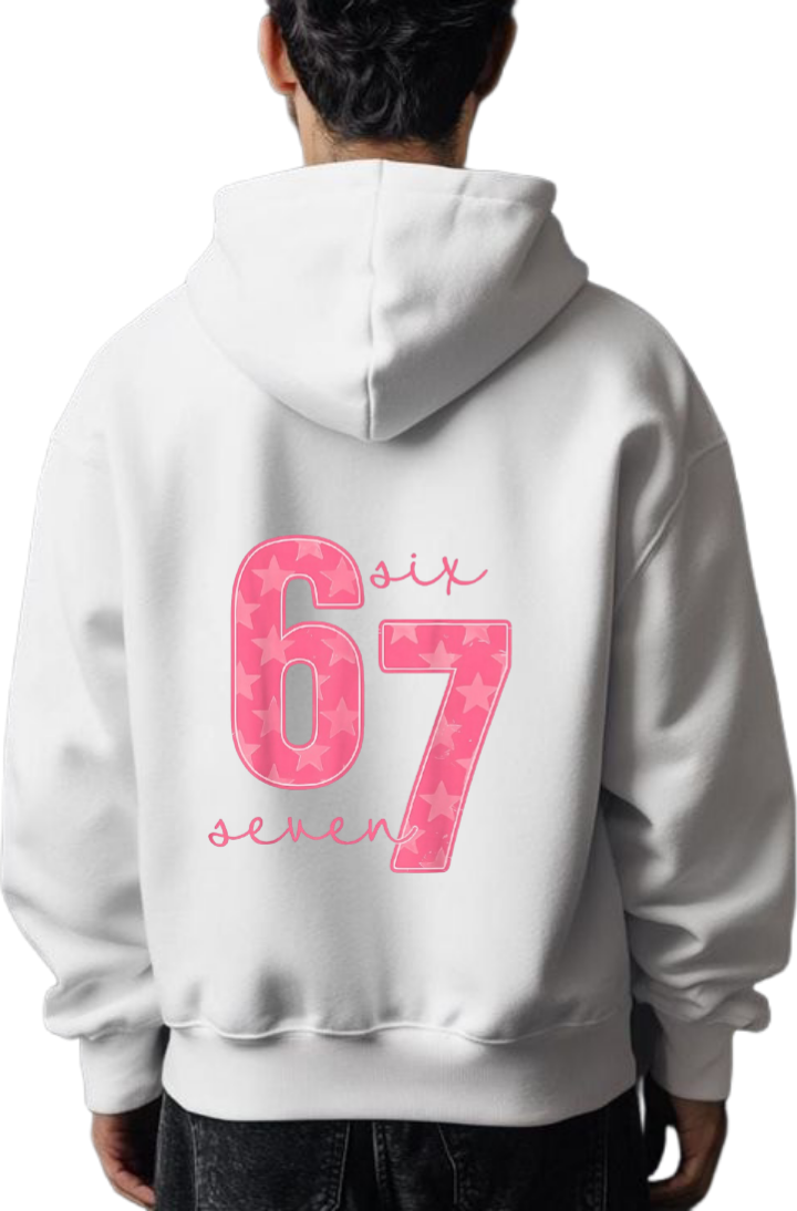 designs 67 Oversize Hoodie White Back 24