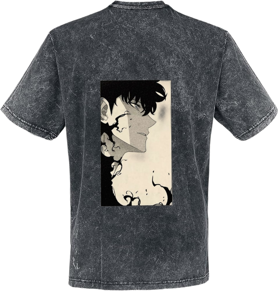 Solo Leveling t- shirt One Size Washed Back 24
