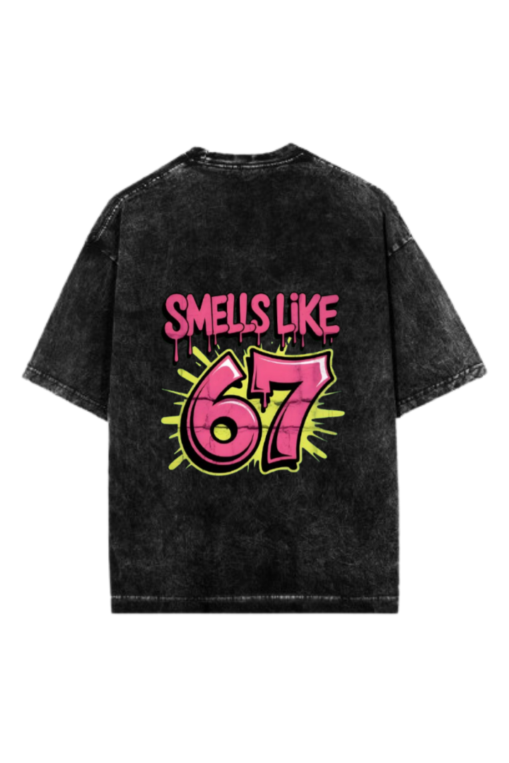 67 designs One Size t- shirt Washed Back 24