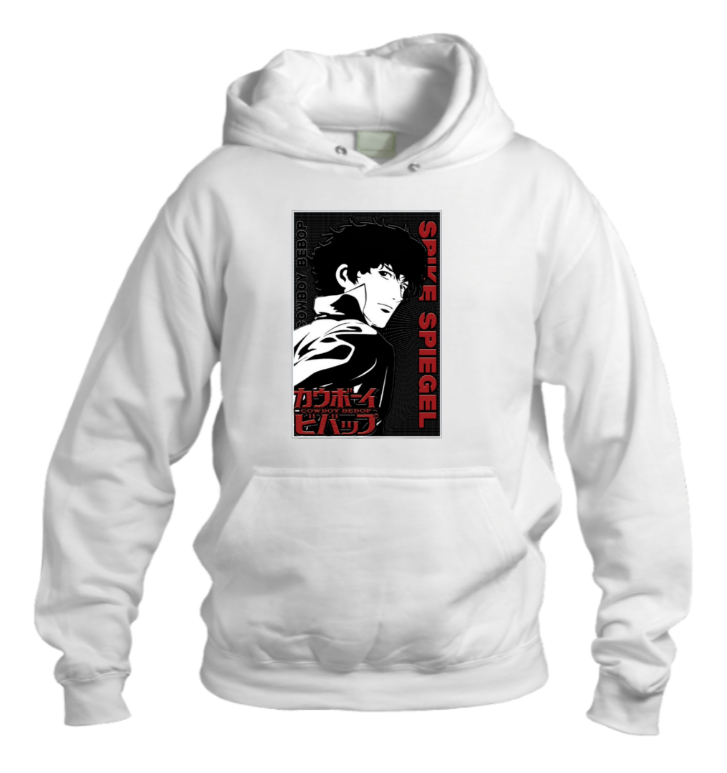 Cowboy Bebop Over Size hoodie White 5
