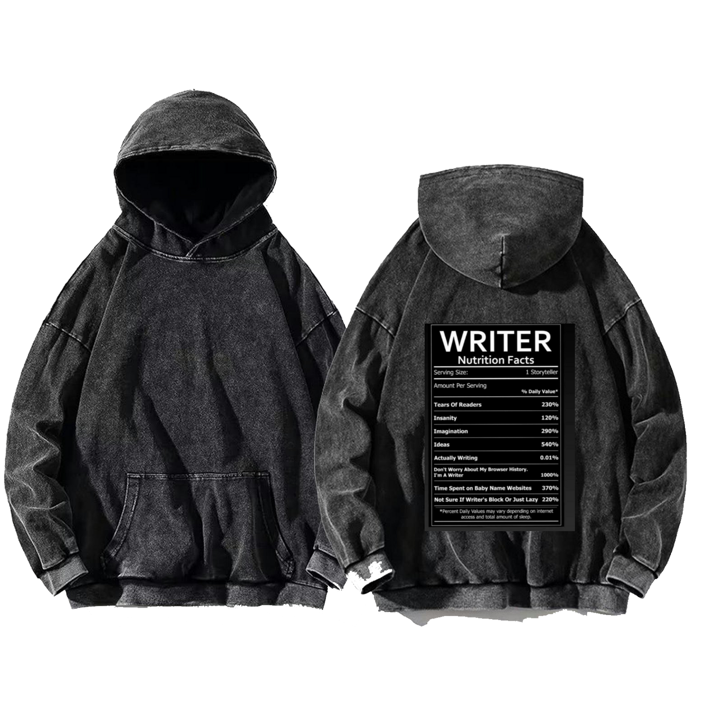 WRITER oversize hoodie Washed back 127