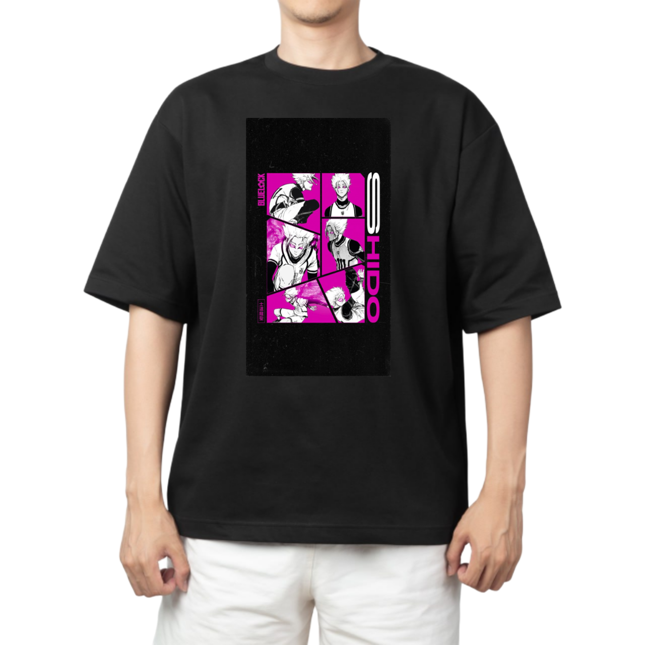 blue lock t- shirt One Size Black 42