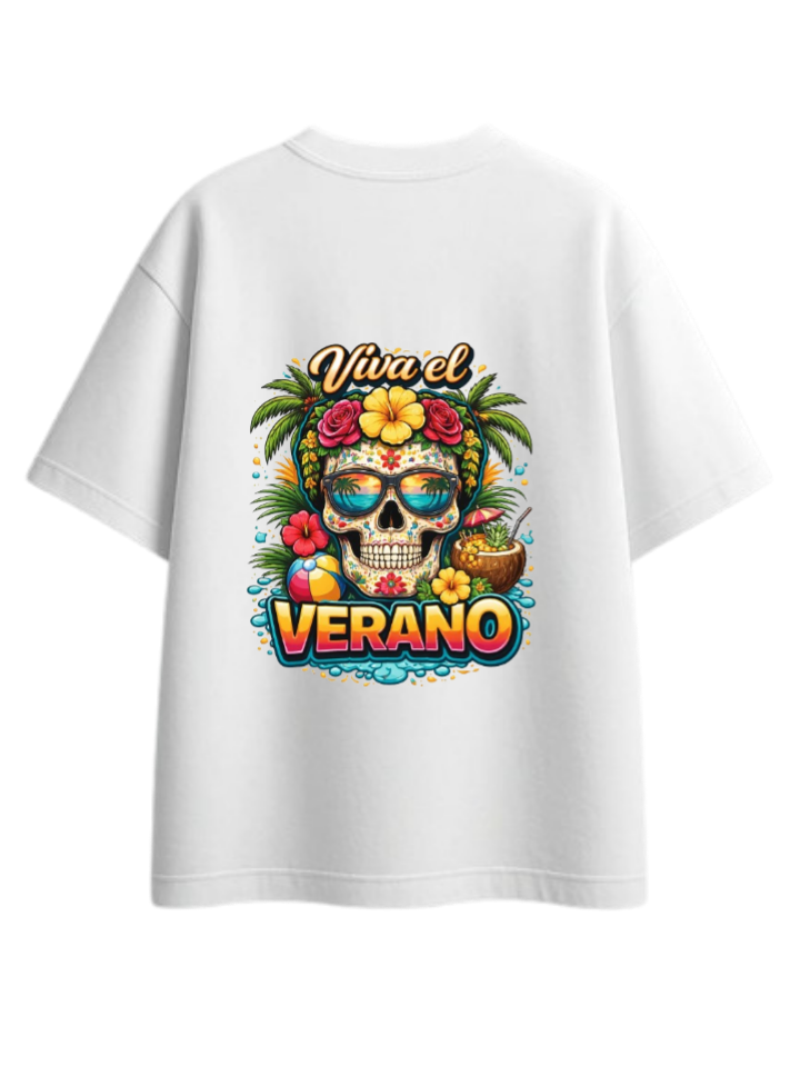 Summer Vibes t- shirt White Back 24