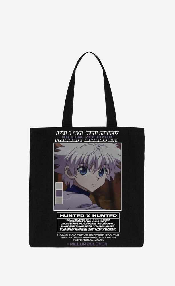 Hunter × Hunter tote bag Black 24