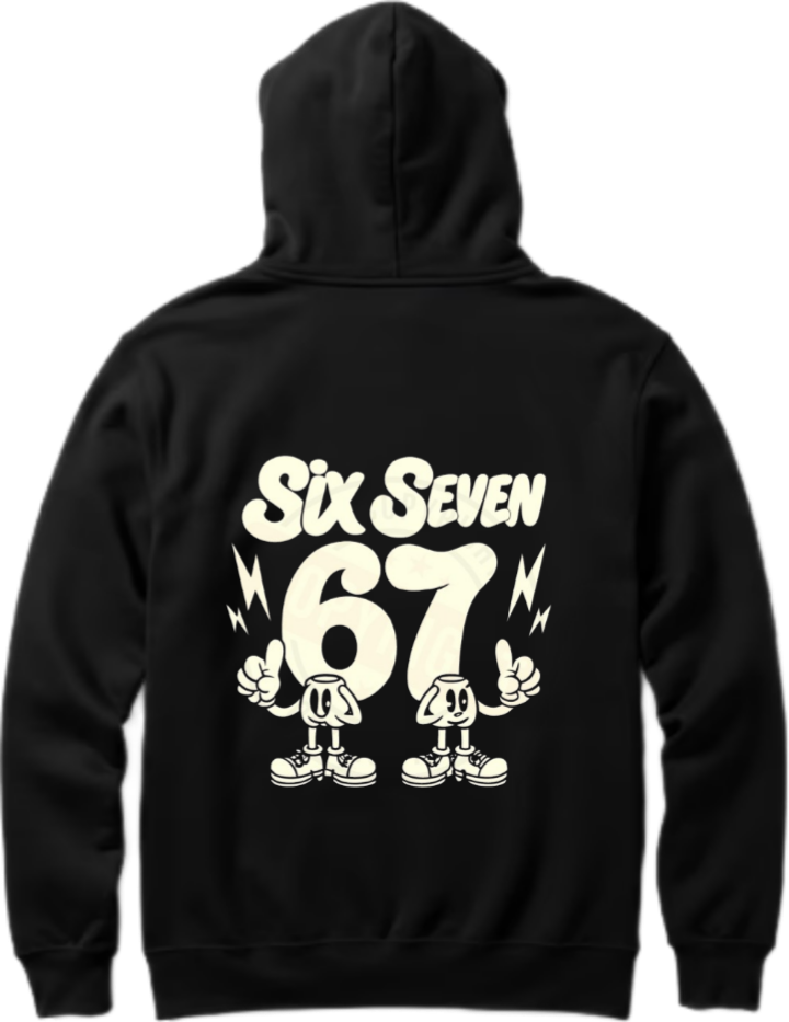 designs 67 Oversize Hoodie Black Back 25