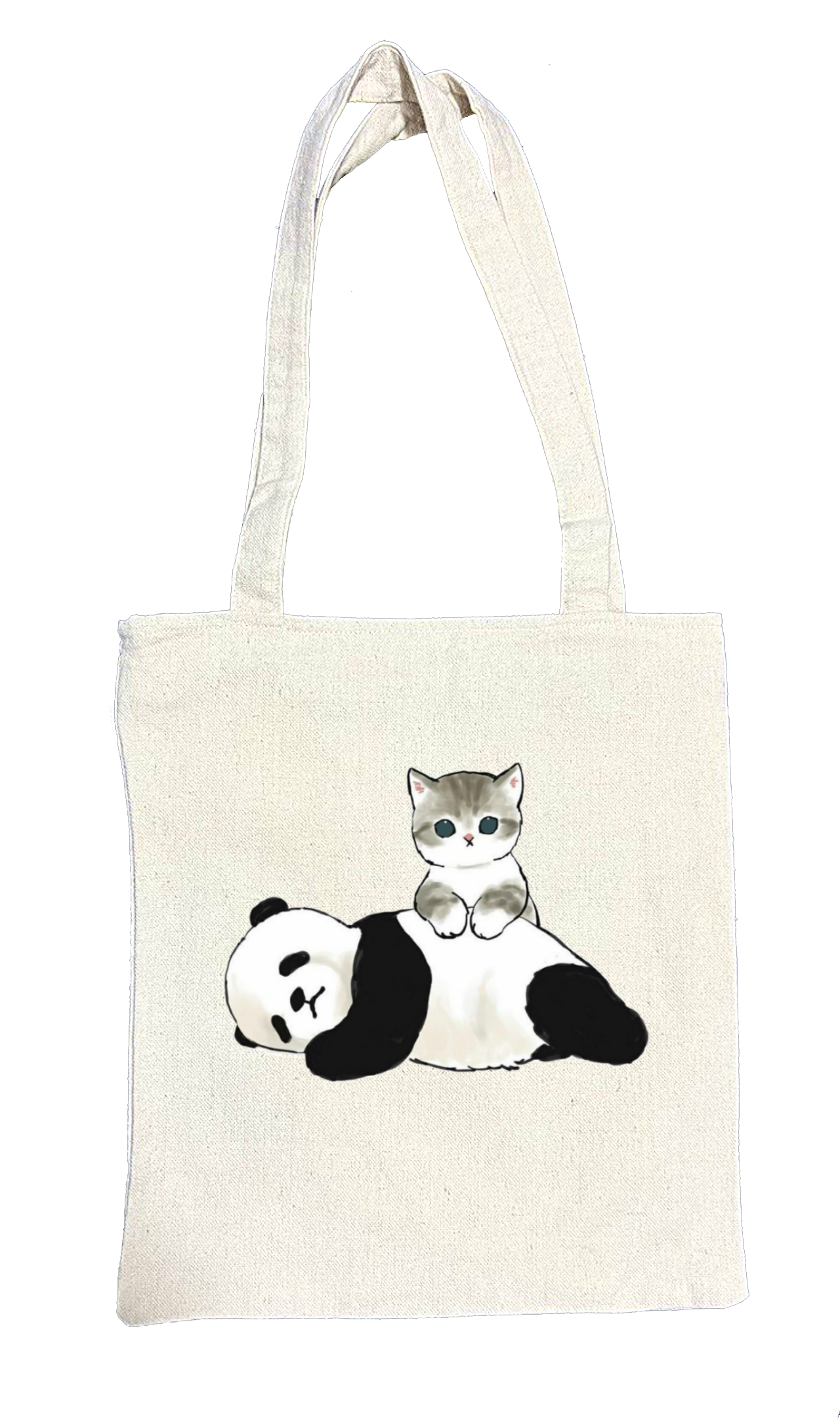 PANDA tote bag beige 25