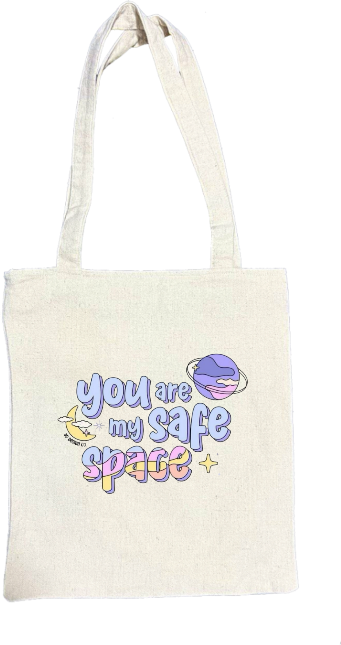 you are my safe space+ tote bag beige 115