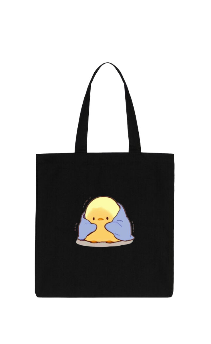 duck tote bag Black 25