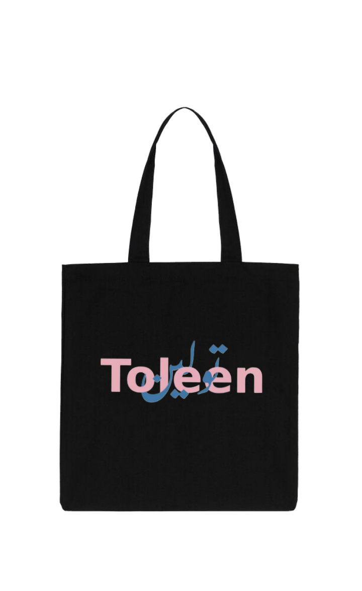 names tote bag Black Toleen 25