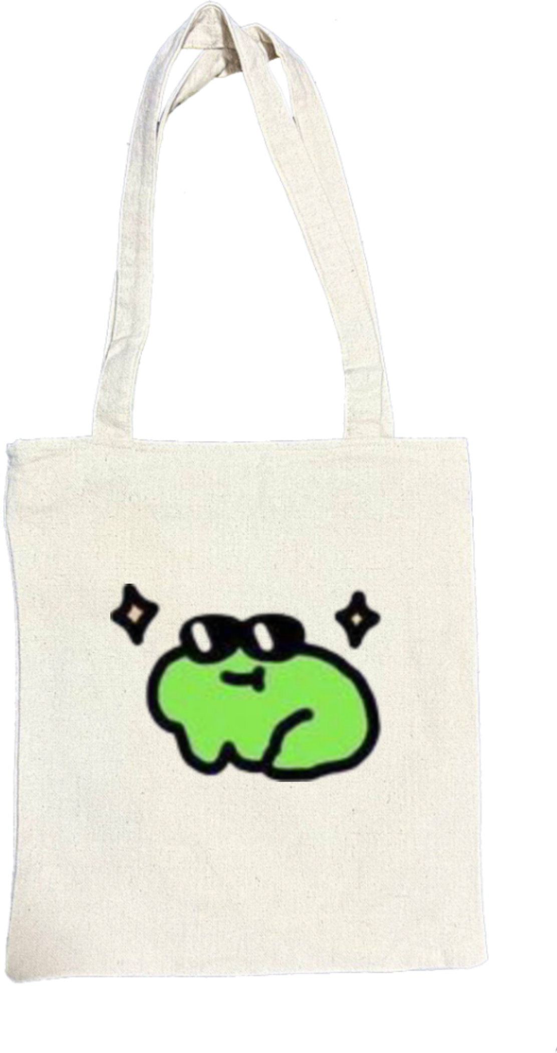 Frog tote bag beige 25