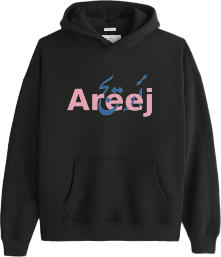 names One Size hoodie Black Areej 25