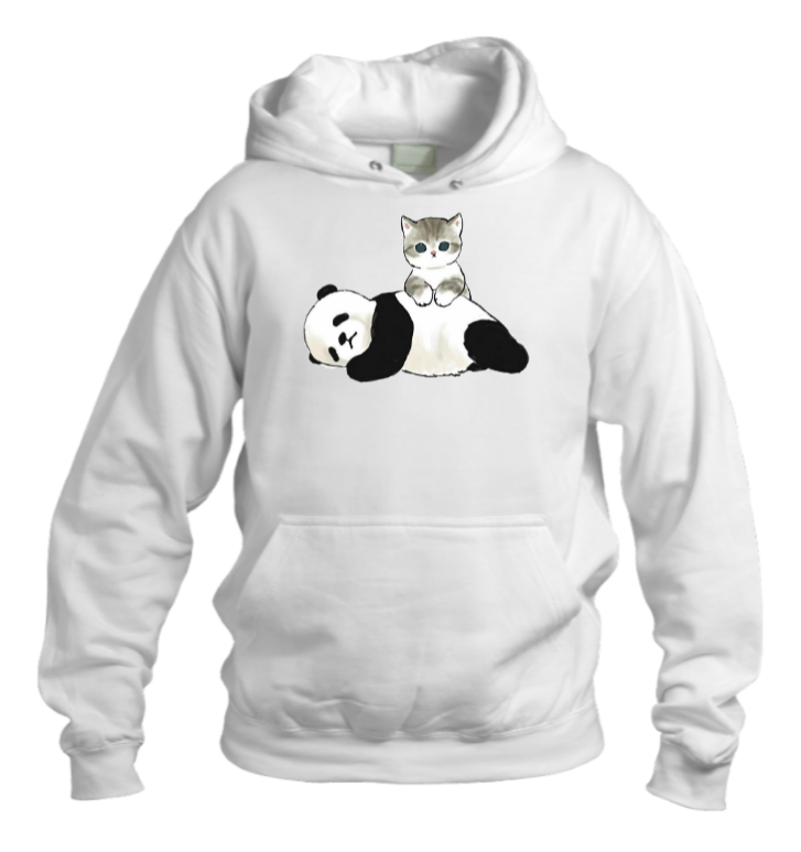 PANDA Oversize Hoodie White 25