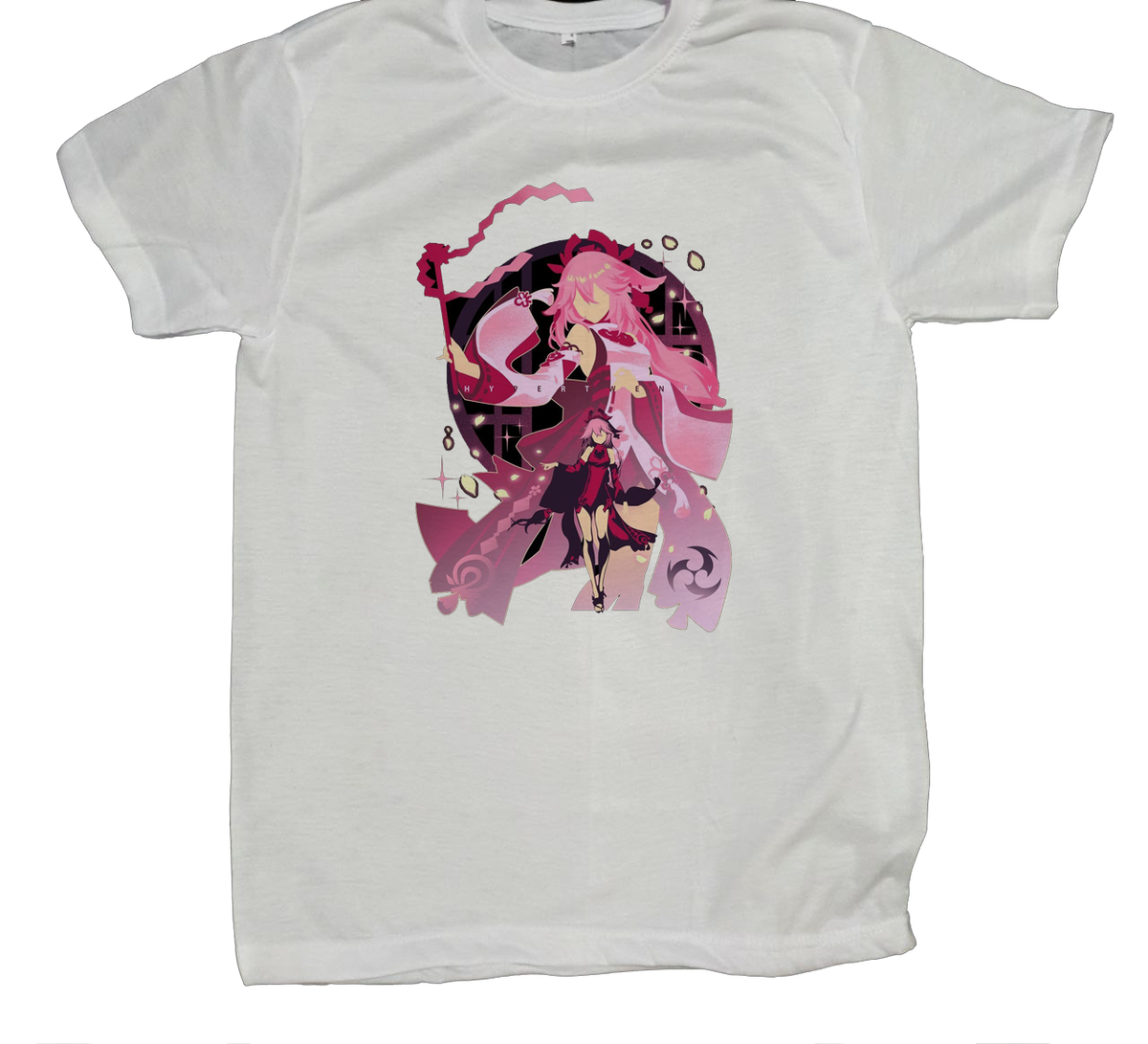 Genshin Impact t-shirt fit White 25