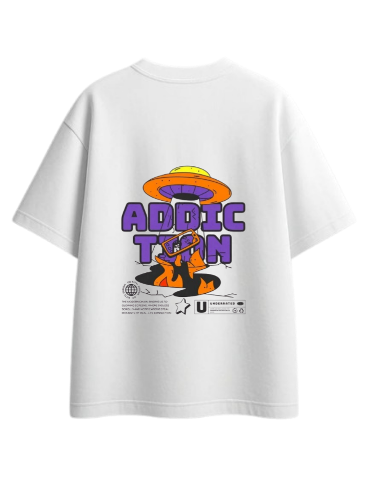 aliens One Size t- shirt White Back 25