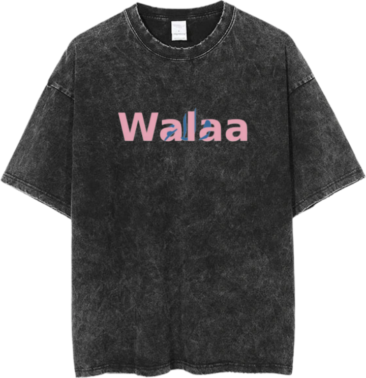 names t- shirt One Size Washed Walaa 25
