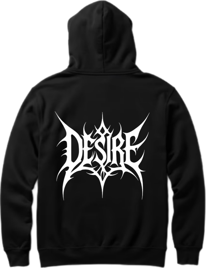 Goth Oversize Hoodie Black Back 26