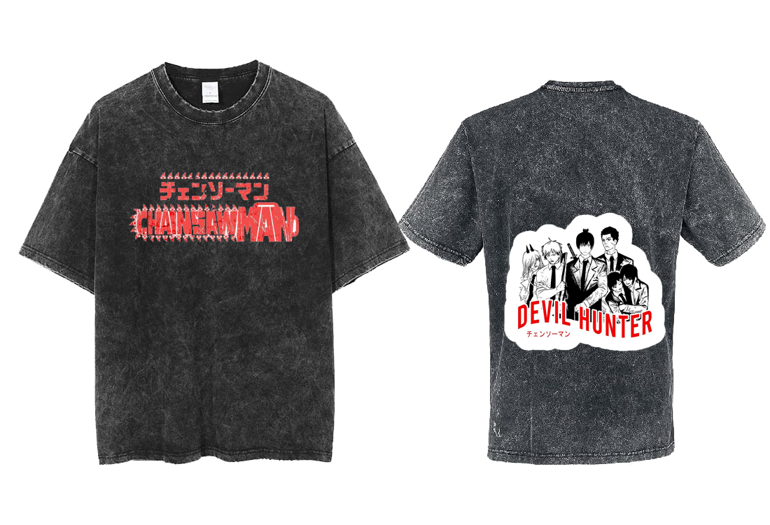 Chainsaw Man t- shirt One Size Washed Back 24