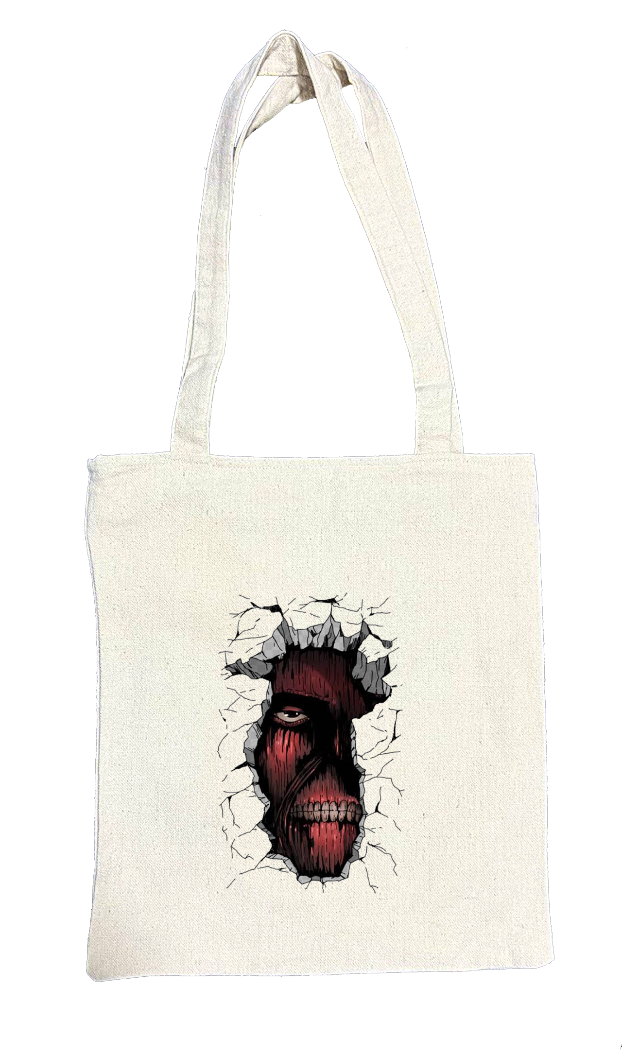 Anime Attack on titan shingeki no kyojin Aot biege tote bag 25