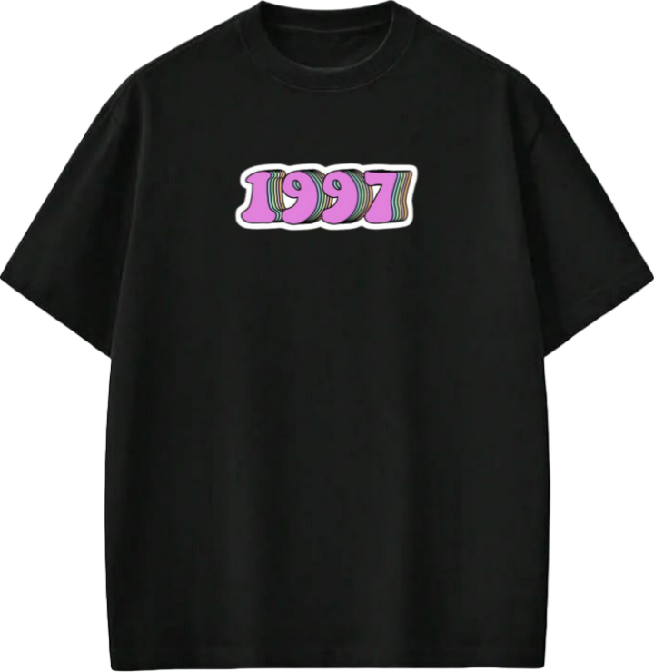 age t- shirt Black 1997
