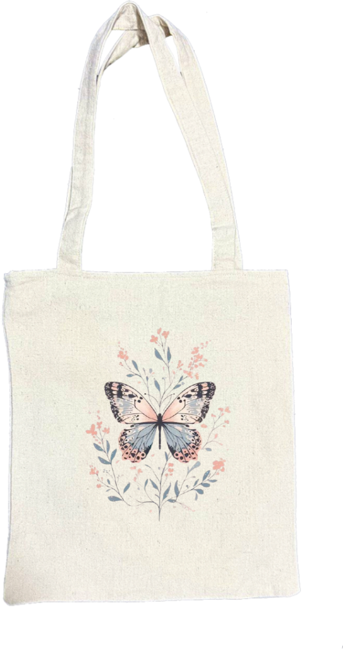 butterflies tote bag Beige 26