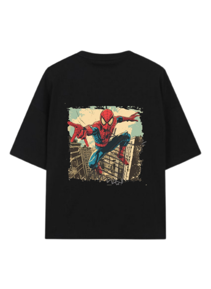 Spiderman t- shirt One Size Black Back 26