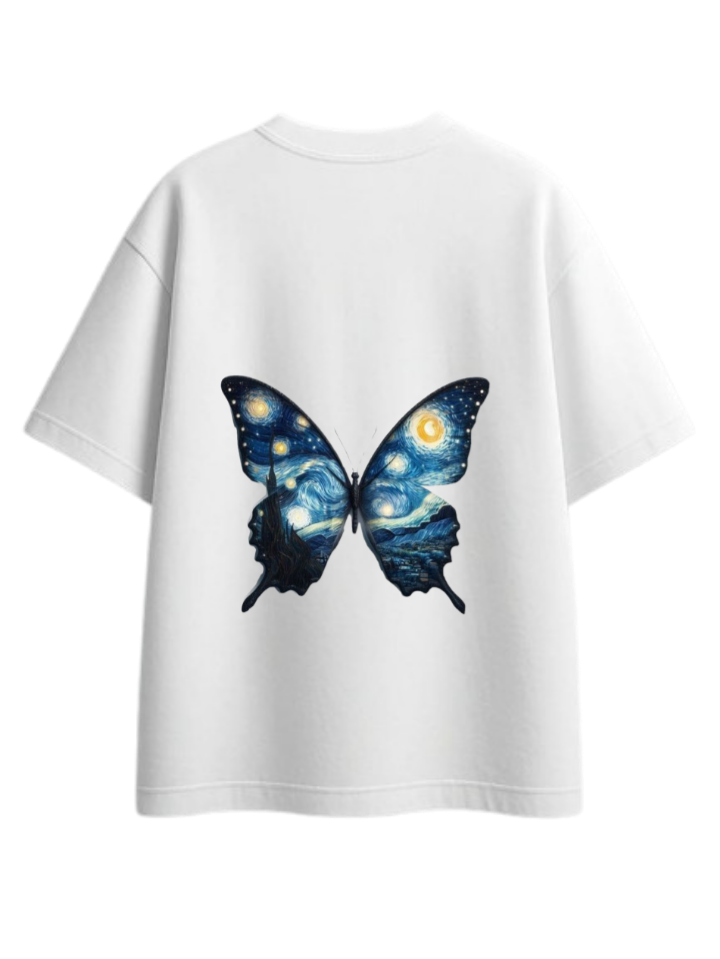 butterflies t- shirt White Back 26