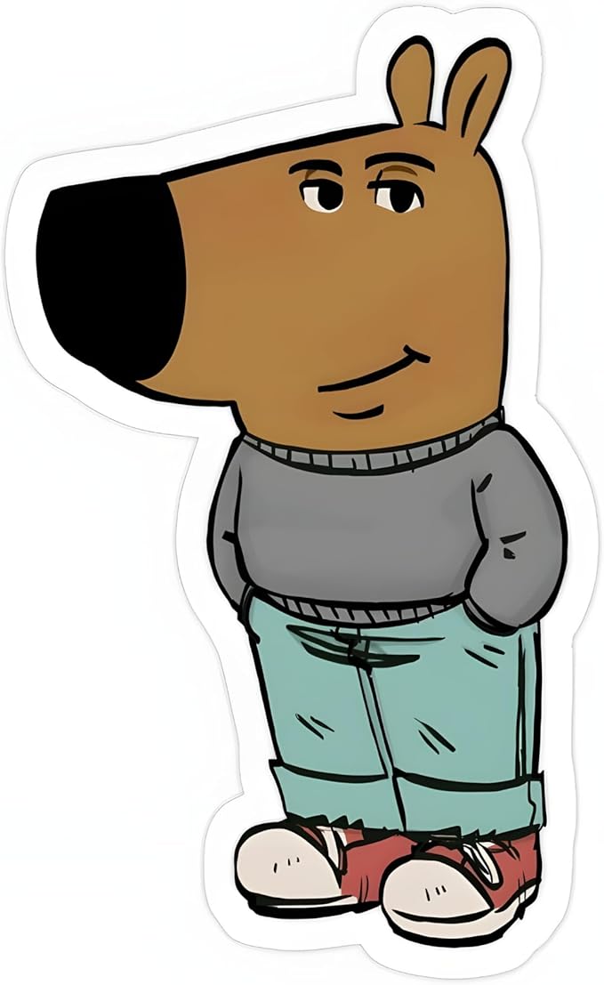 Sticker a dog or a brown bear 95
