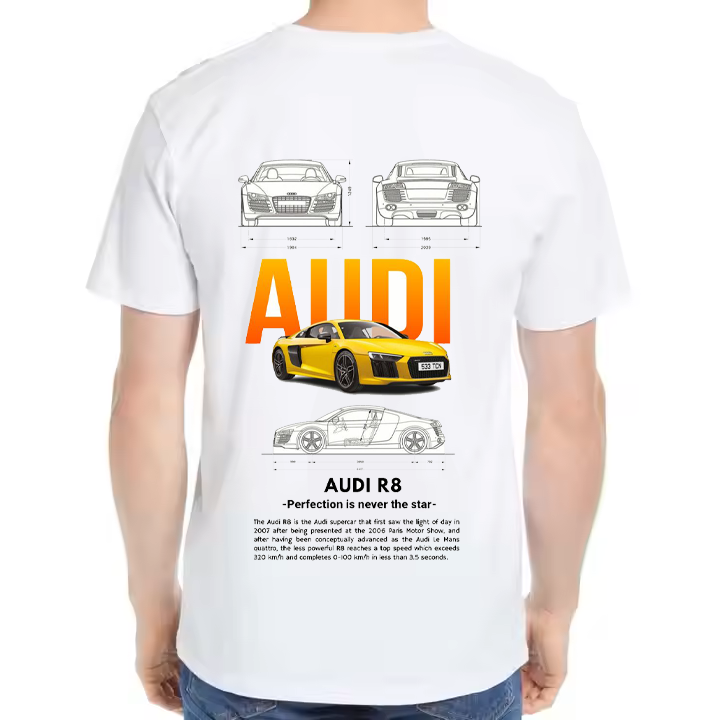 Ford Mustang Shelby GT350 Car t- shirt One Size White Back 27