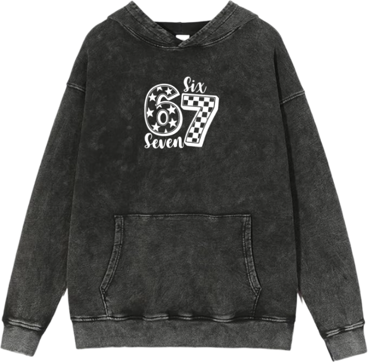 67 designs Oversize Hoodie Washed 27