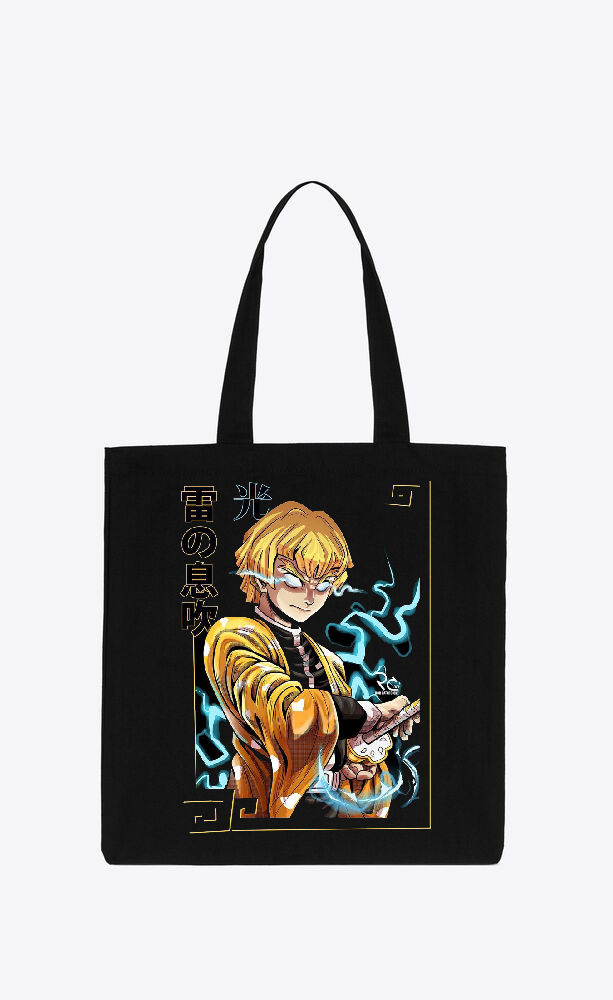 Anime Demon slayer nezuko tanjiro tote bag Black 27