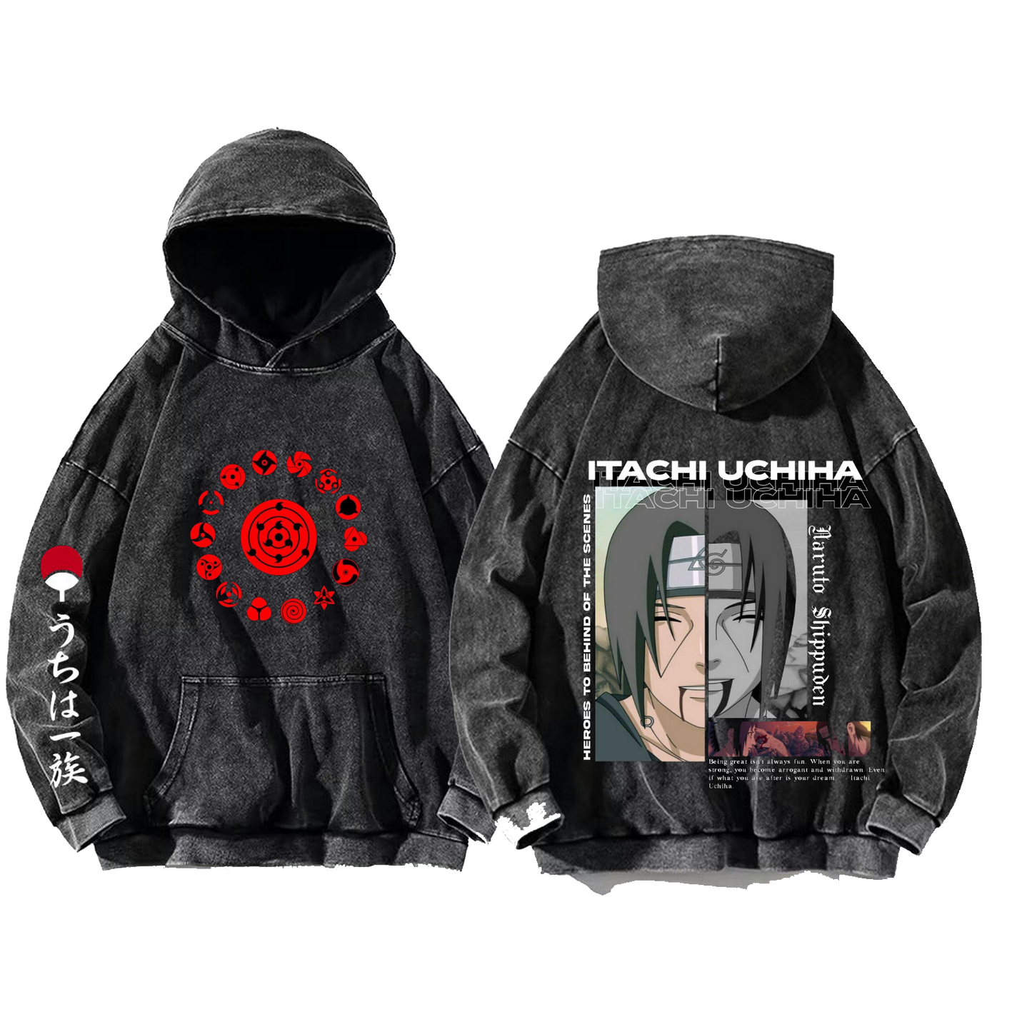Naruto Shippuden One Size hoodie Washed Back 27