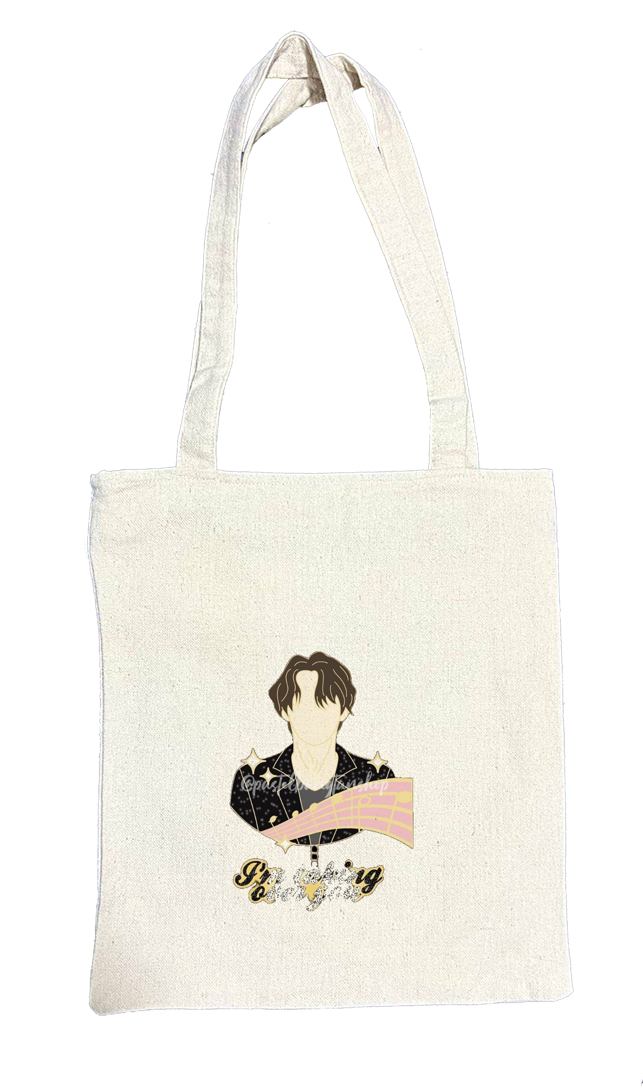 BTS tote bag beige 27