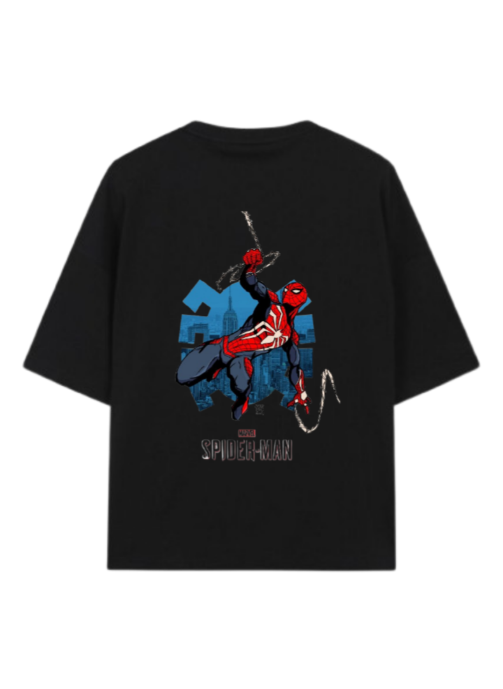 Spiderman t- shirt One Size Black Back 27
