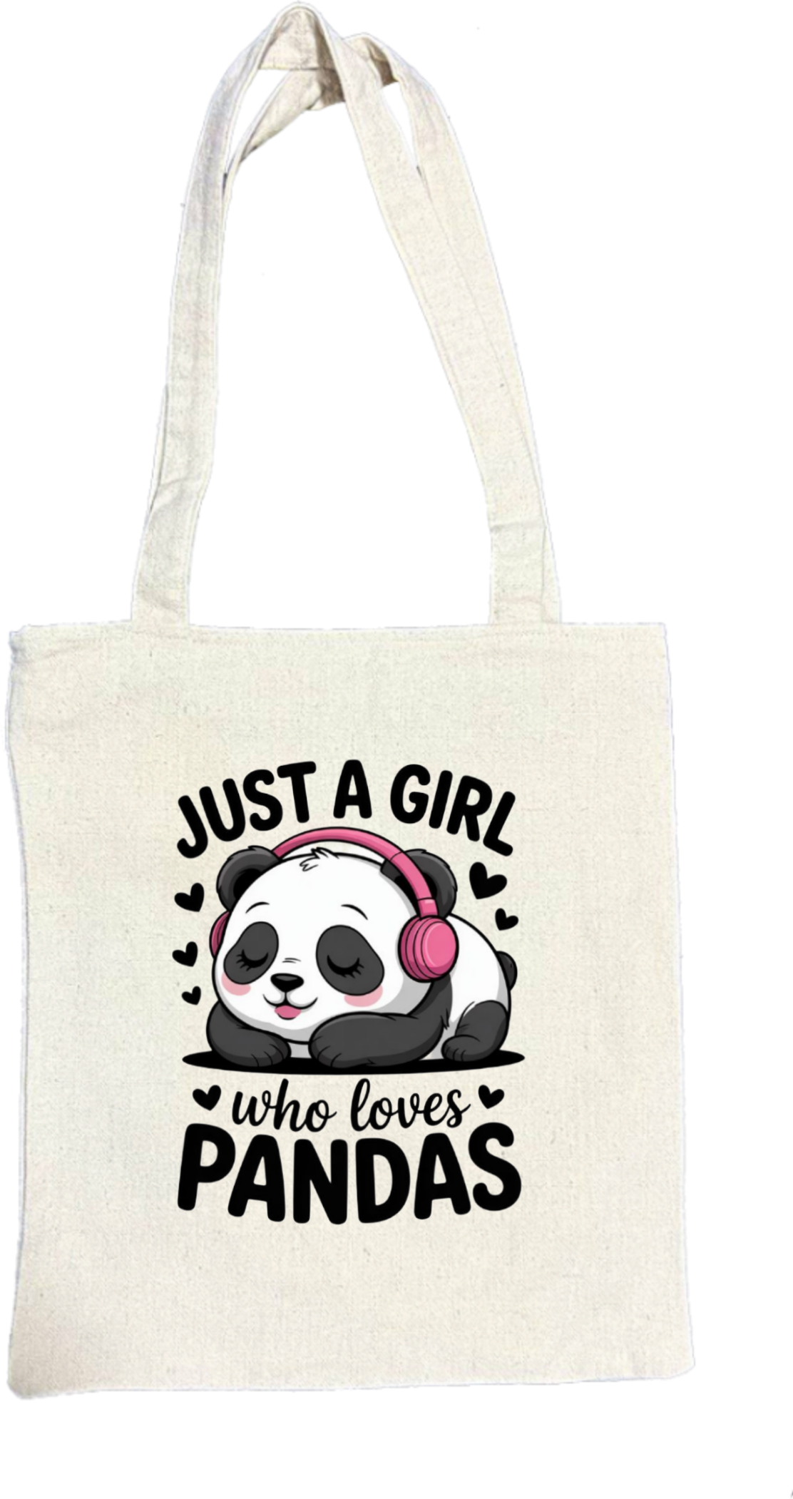 Just A Girl Who Loves Pandas tote bag beige 27