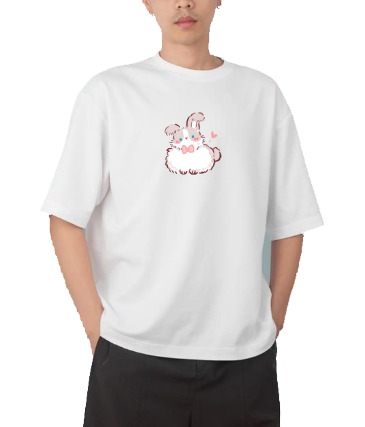 bunny One Size t- shirt White 27