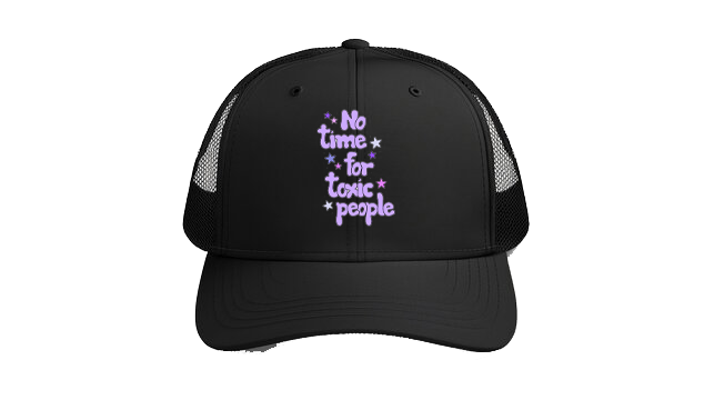 Baseball cap Black No time for toxic people 27
