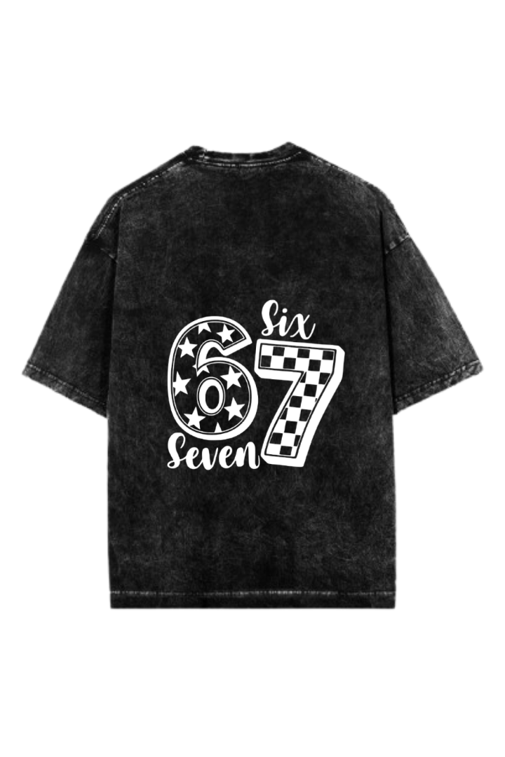 67 designs One Size t- shirt Washed Back 27