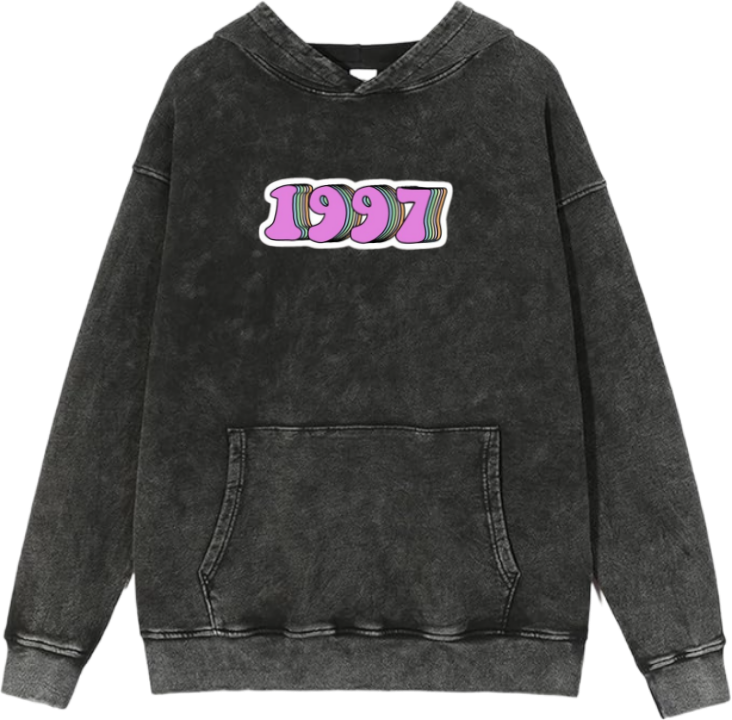 age Oversize Hoodie Washed gray 1997