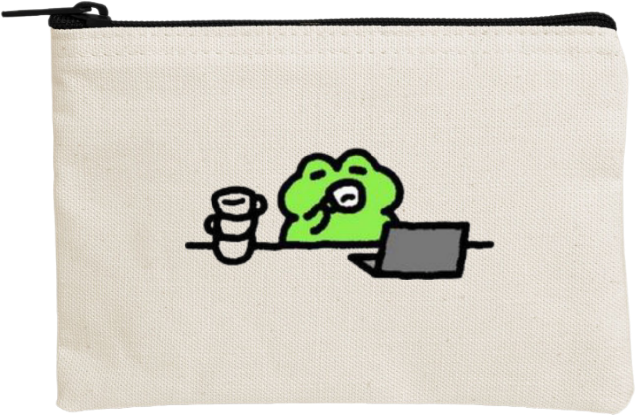 Frog wallet pencil case Beige 27