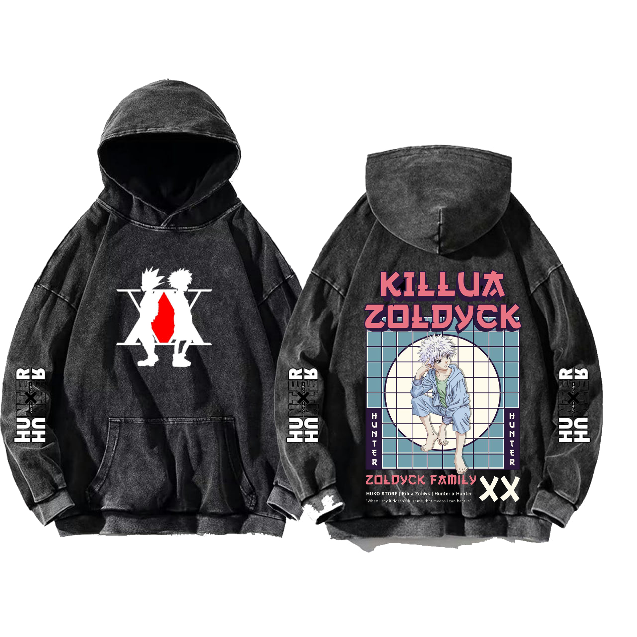 Hunter × Hunter One Size hoodie Washed Back 27