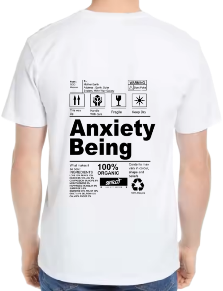 Address Back text One Size t- shirt White Back 27